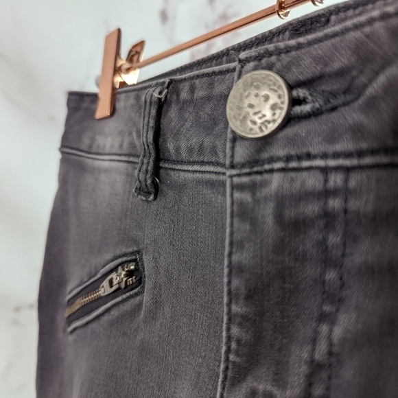 Cabi Jean Womens Size 0 25 Mid Rise Denim Gray 5167 Zipper Skinny - Picture 10 of 10